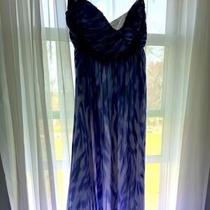 Calvin Klein strapless stunner in gorgeous shades of blue!